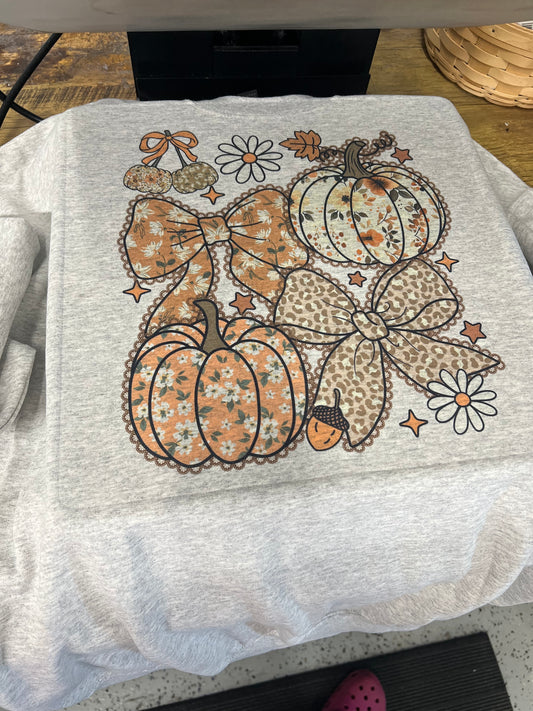 Fall collage crewneck