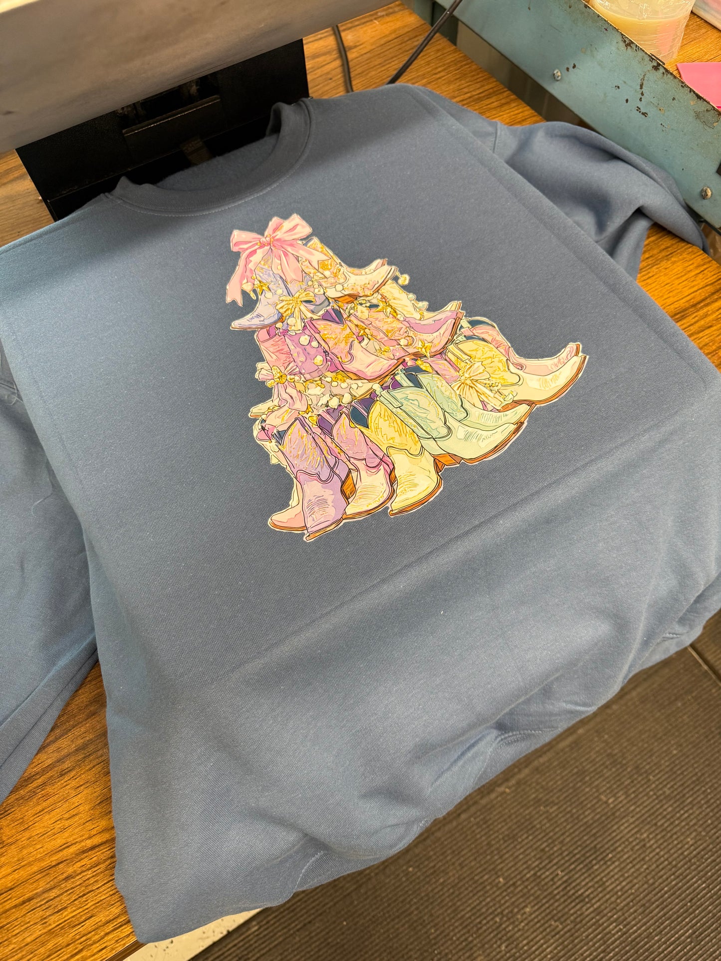 Cowboy Christmas crewneck