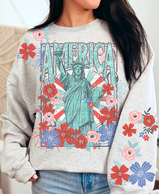 Lady liberty crewneck