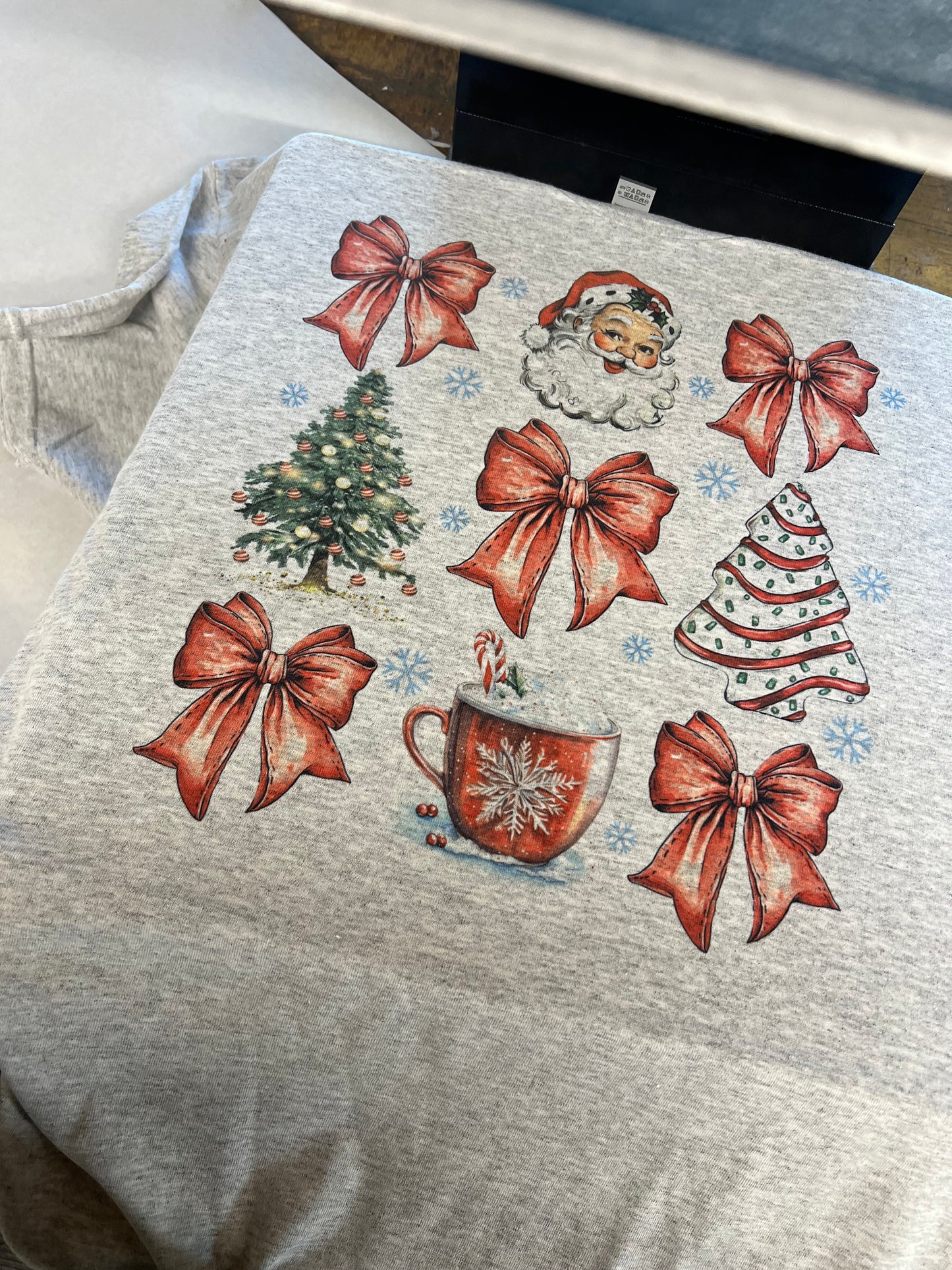 Santa collage crewneck