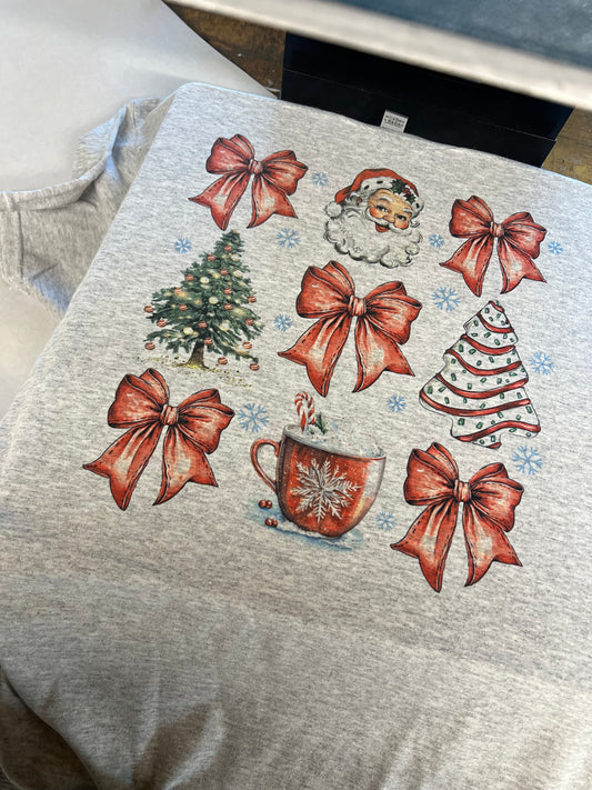 Santa collage crewneck