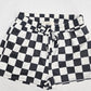 checkered race shorts