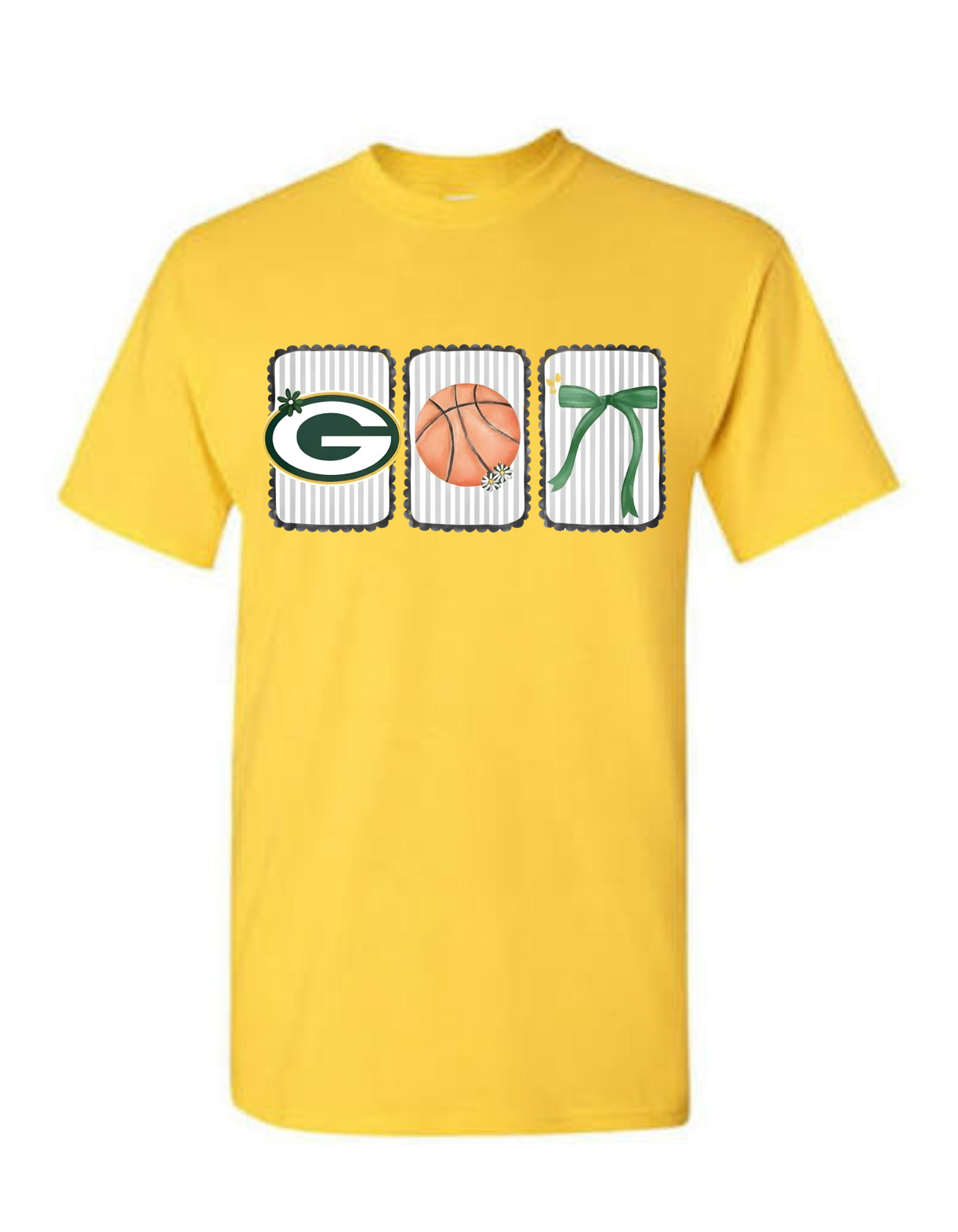 Greenwood yellow tee