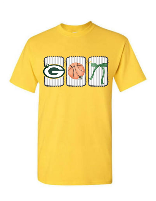 Greenwood yellow tee