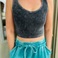 midwest 2 way cropped ribbed tank top