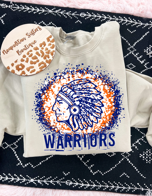 Warrior paint crewneck