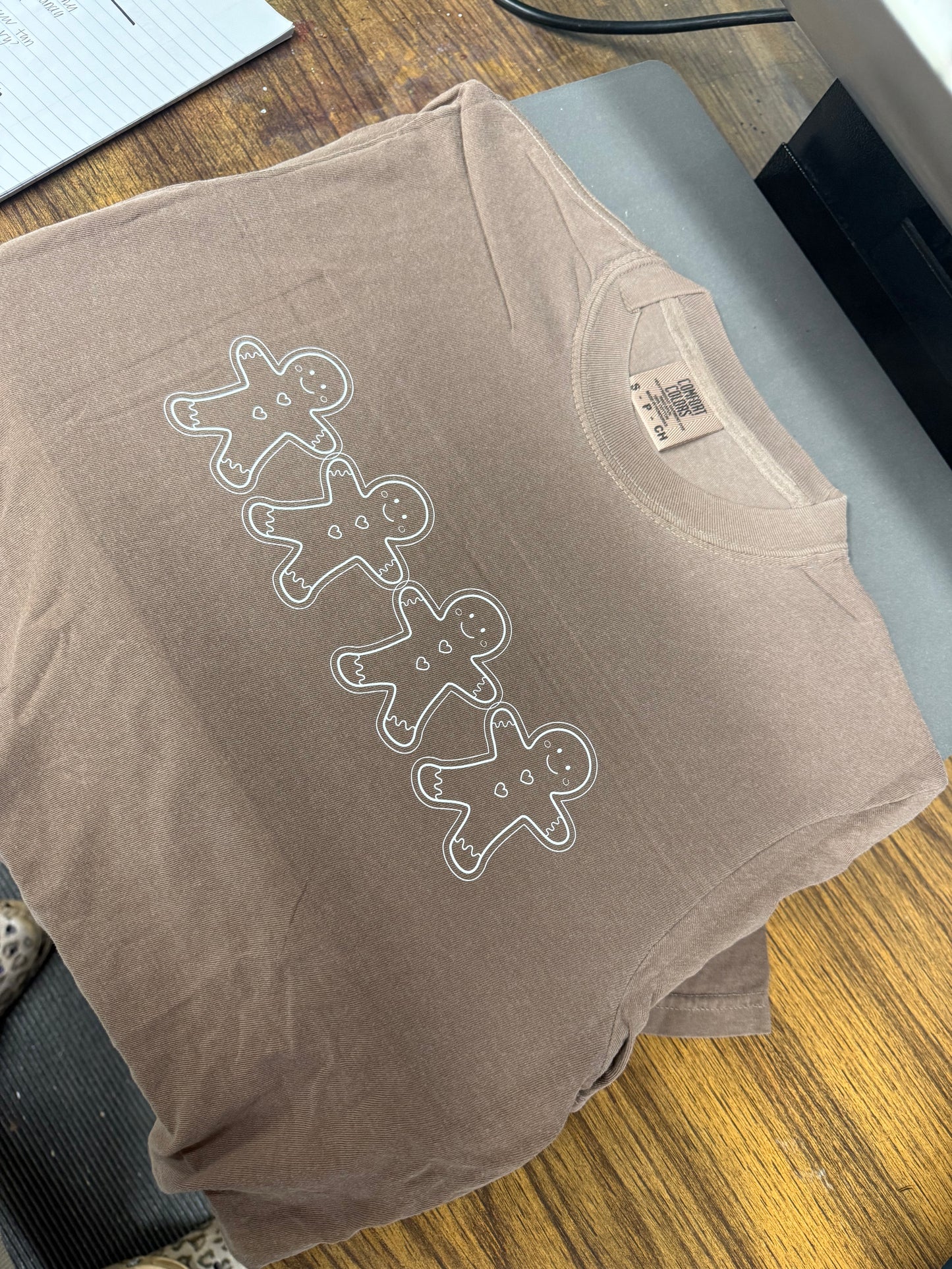 Comfort colors gingerbread short sleeve tee