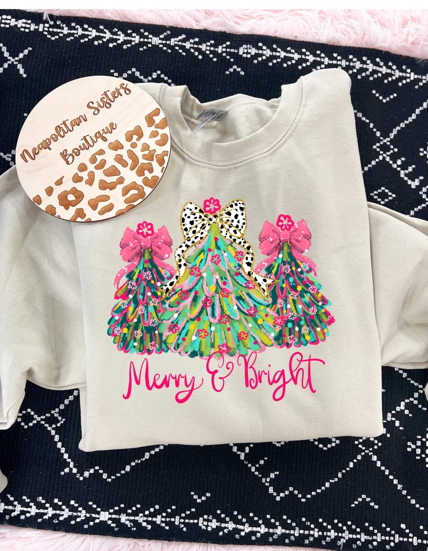 Merry and bright crewneck
