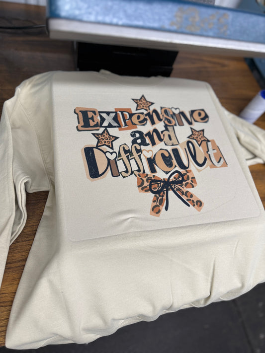 Expensive + difficult crewneck
