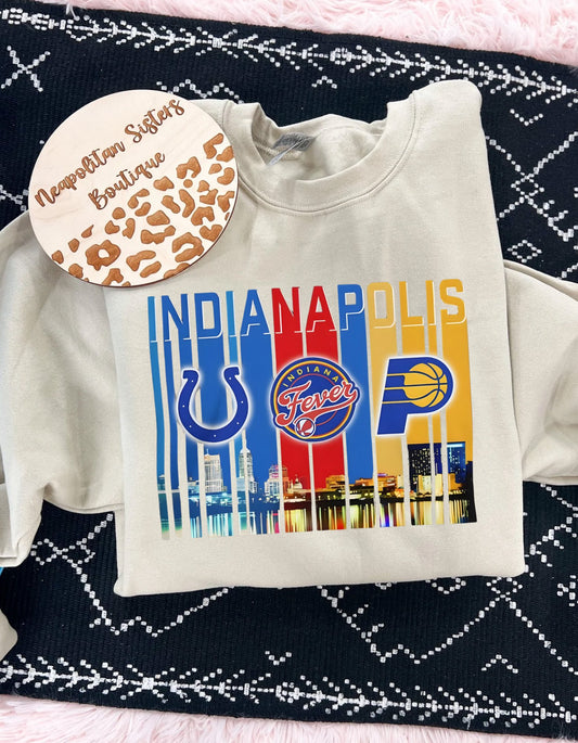 Indy x3 tee/crewneck