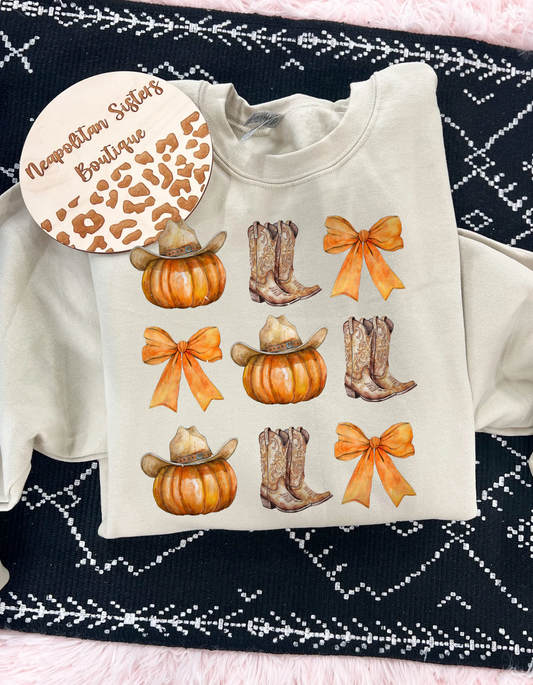 Cowboys and pumpkins crewneck