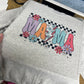 Colorful floral mama crewneck
