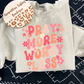 Pray more worry less crewneck