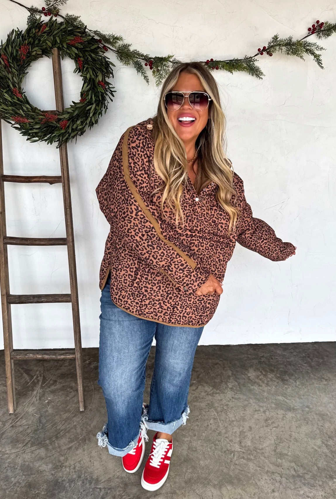 Printed Peyton puffer jacket