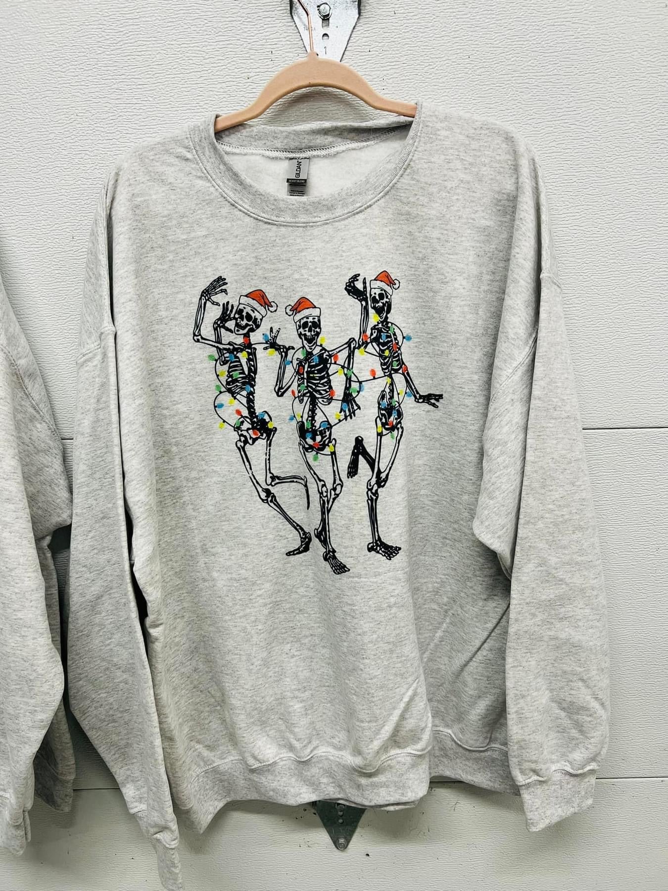 Dancing skeletons crewneck