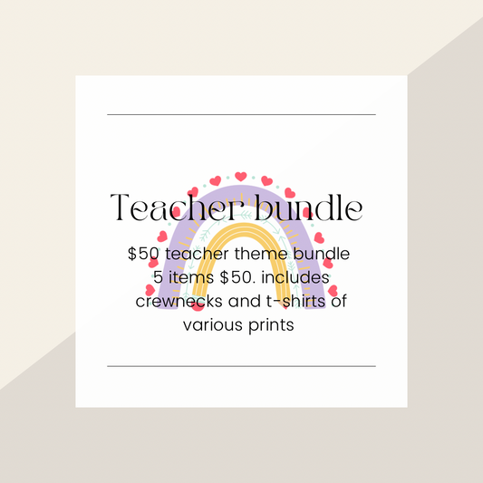 Teacher bundle- 5 items $50
