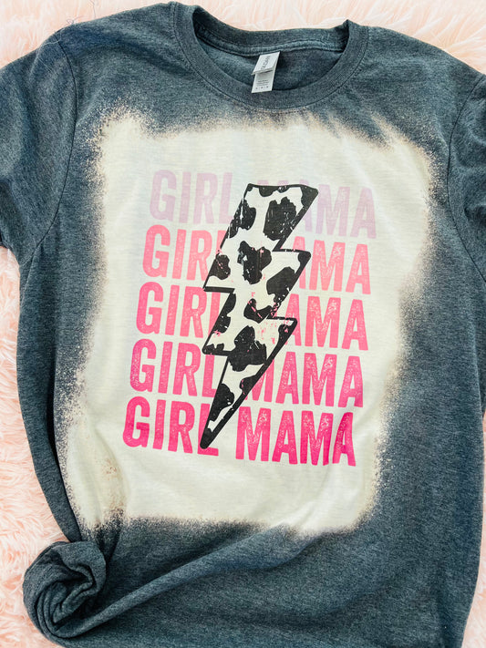 girl mama bleached tee
